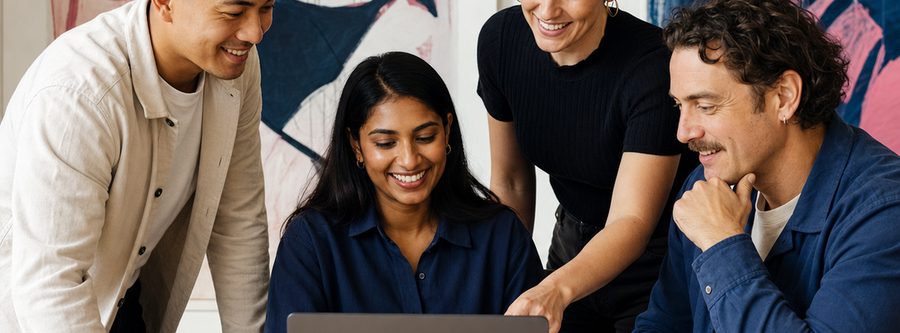 A marketing and creative agencies team at work